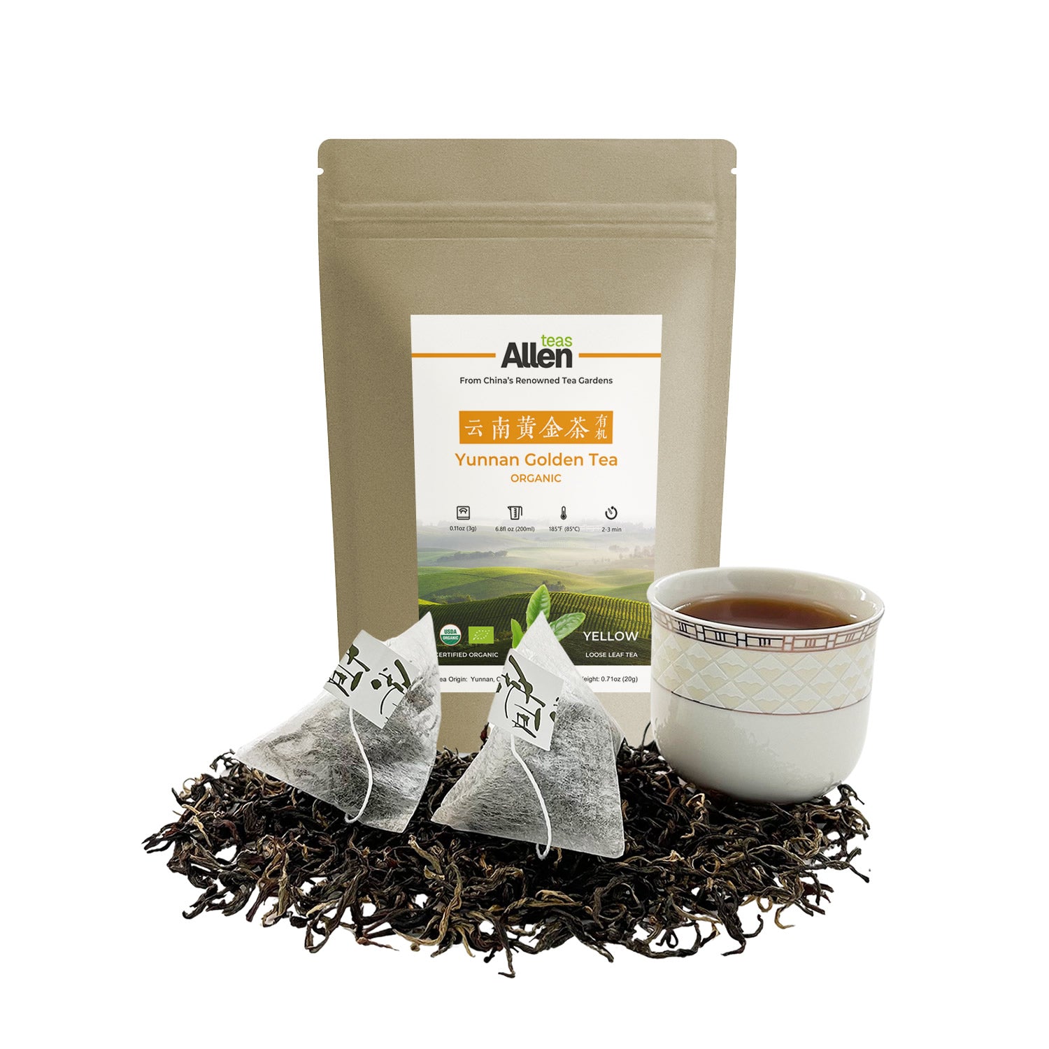 Organic Yunnan Golden Tea_Benefits_Yellow Tea_Wholesale_AllenTeas