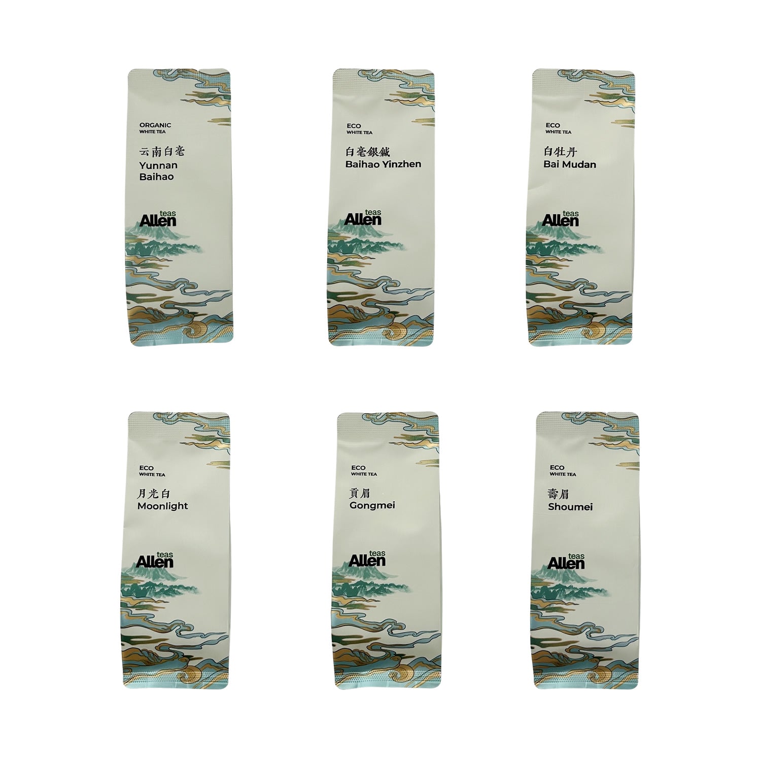 White Tea Sampler_Loose Leaf_Chinese Tea_Eco Tea_AllenTeas